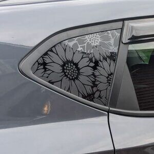 Any design rear small window decal sticker